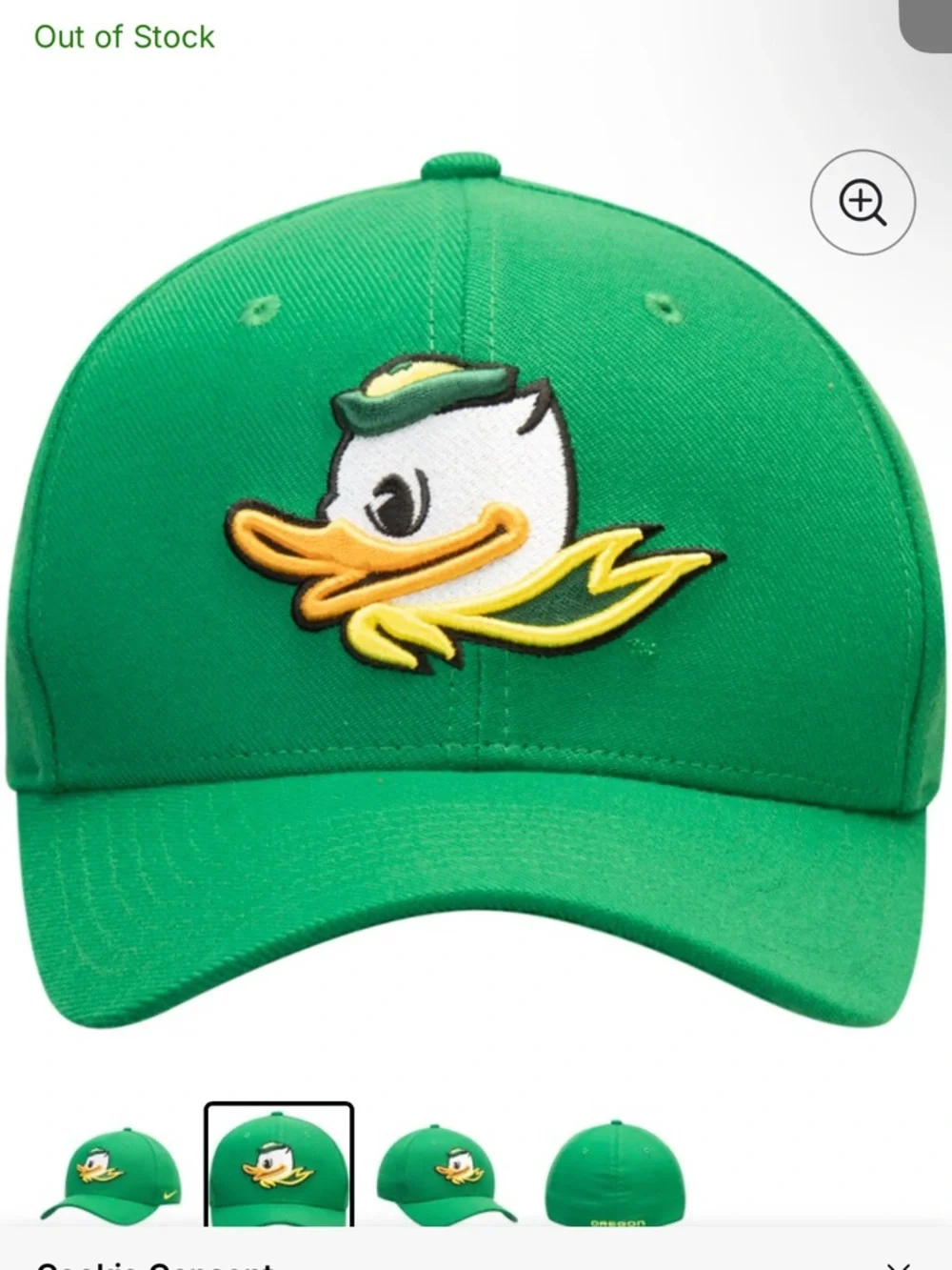 Nike Oregon Ducks Classic Logo 99 Swoosh Performance Flex Hat Ball Cap